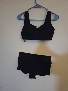 PINK Victoria's Secret Black Gym To Swim 2 Piece